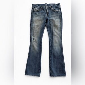 Seven For All Mankind A Pocket Bootcut Jeans Vintage Wash Y2K Designer Denim